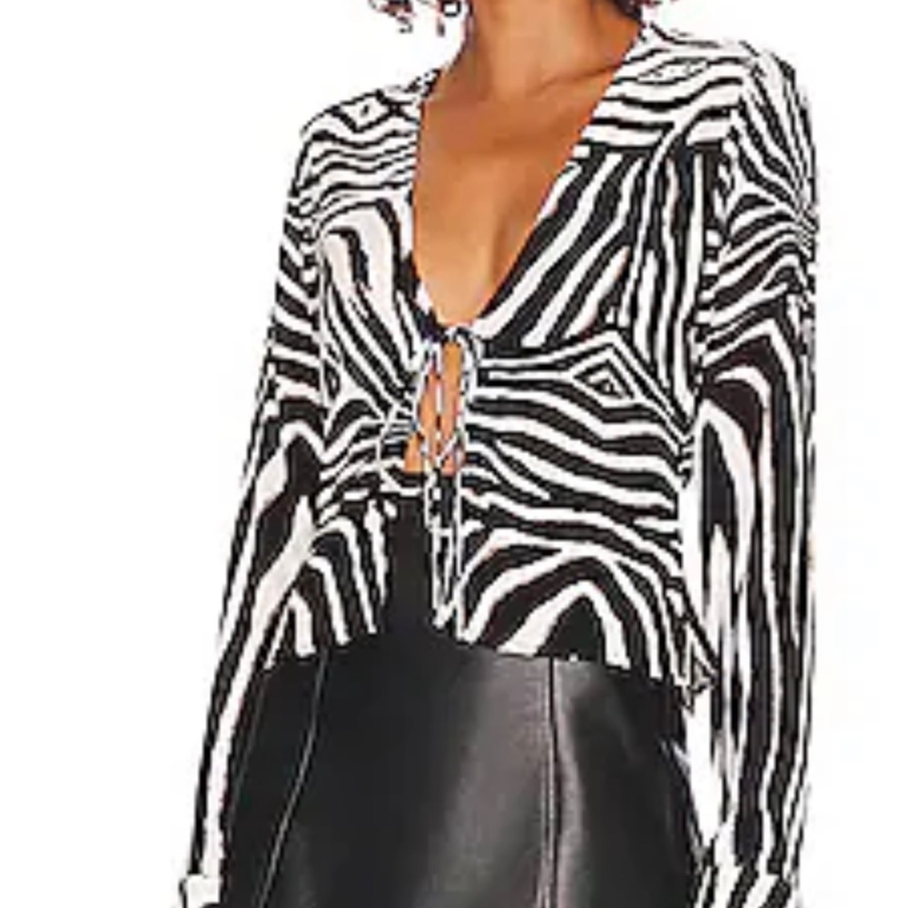 AFRM blouse in fun print | size S | only worn once